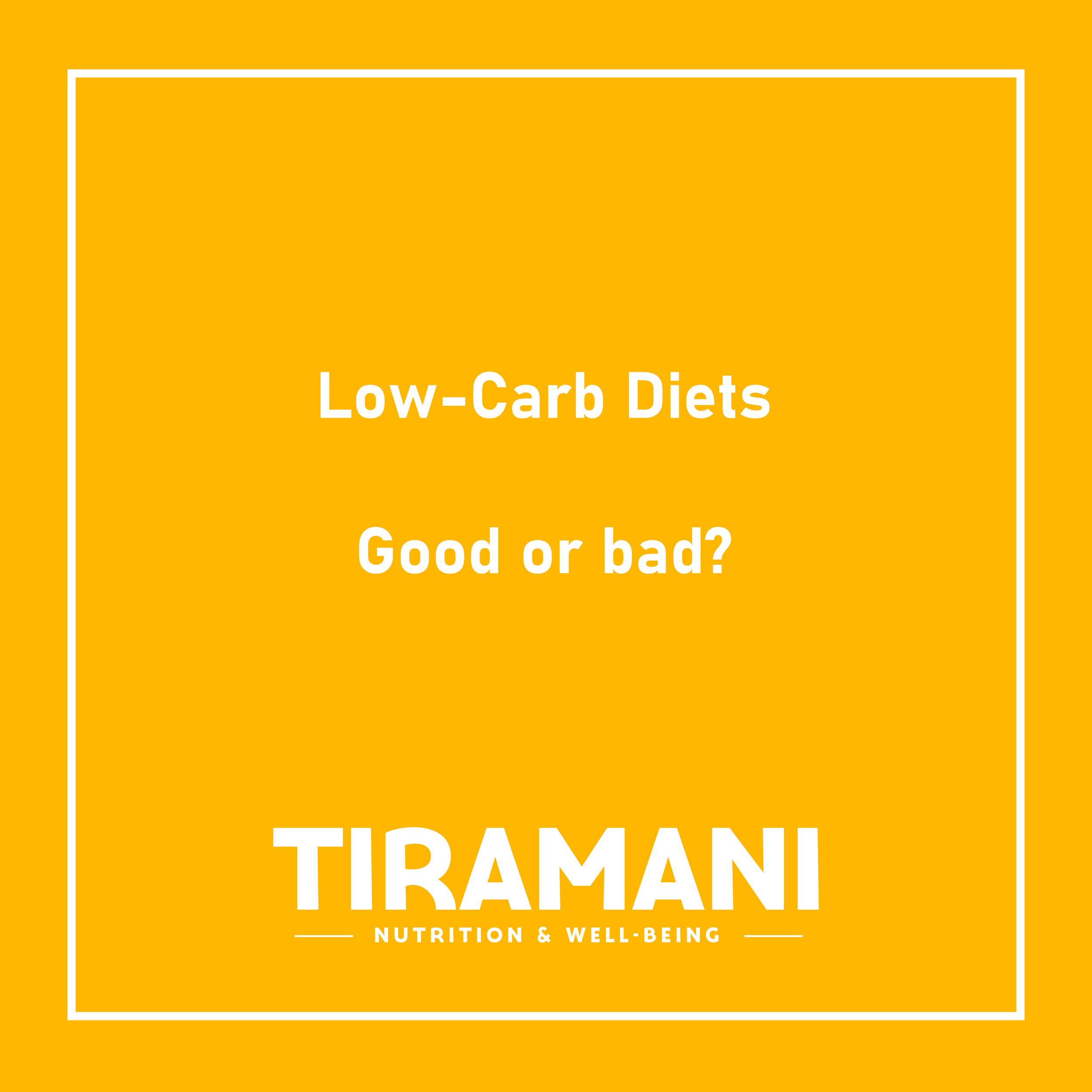 Low-Carb Diets - Good or bad?