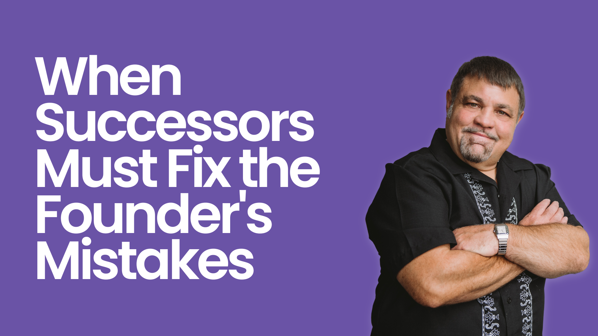 When Successors Must Fix the Founder's Mistakes