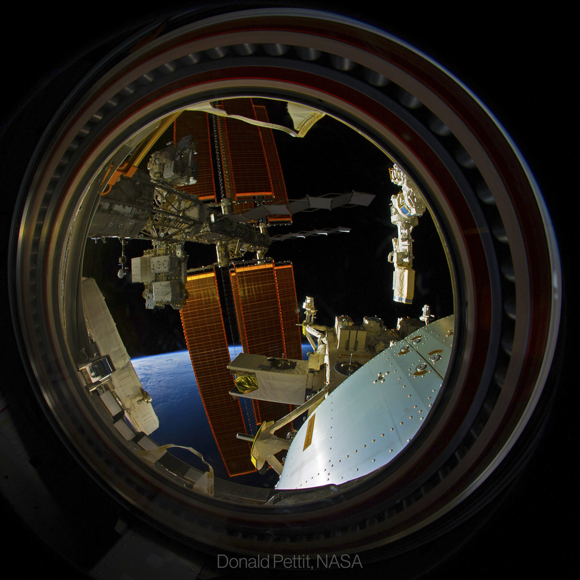 Porthole to Earth: Nighttime, 2012 