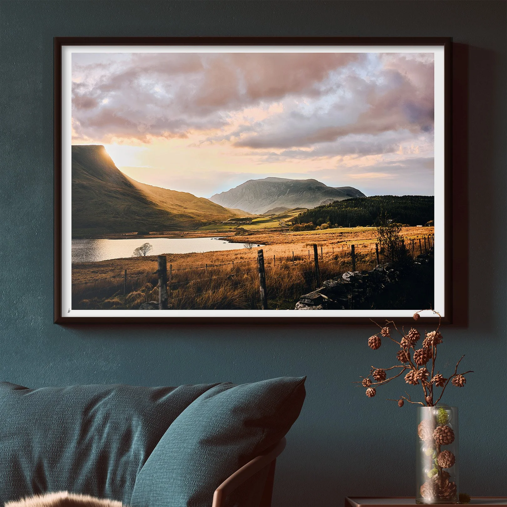 Snowdonia, Wales at sunset - Photo Print