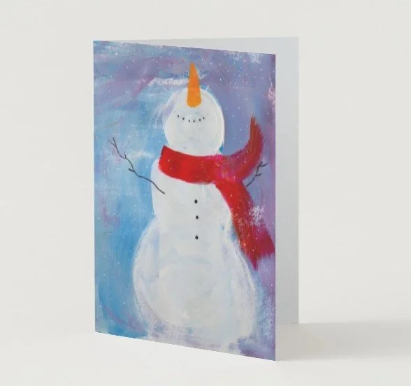 "Joy!" Arriving 11/1 at Kaleidoscope Art Supply! Just in time for the holidays. Paired with a deep holiday green envelope titled mistletoe and holly.