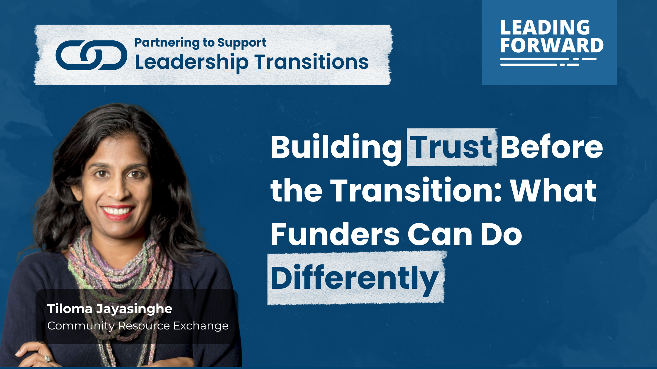 Building Trust Before the Transition: What Funders Can Do Differently