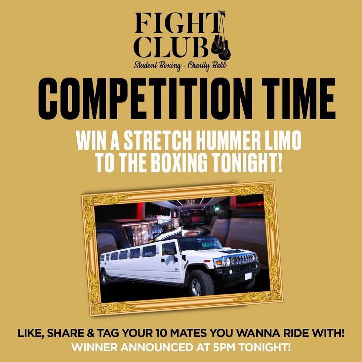 TOOT TOOT!! 🚗💨 Oooh go on then let&rsquo;s do it again!! WHO WANTS TO WIN A LIMO TONIGHT?!

We&rsquo;ve hired a Limo to take 10 of you from your House or Halls on a tour of the toon and then drop you at the main event tonight straight up baller sty