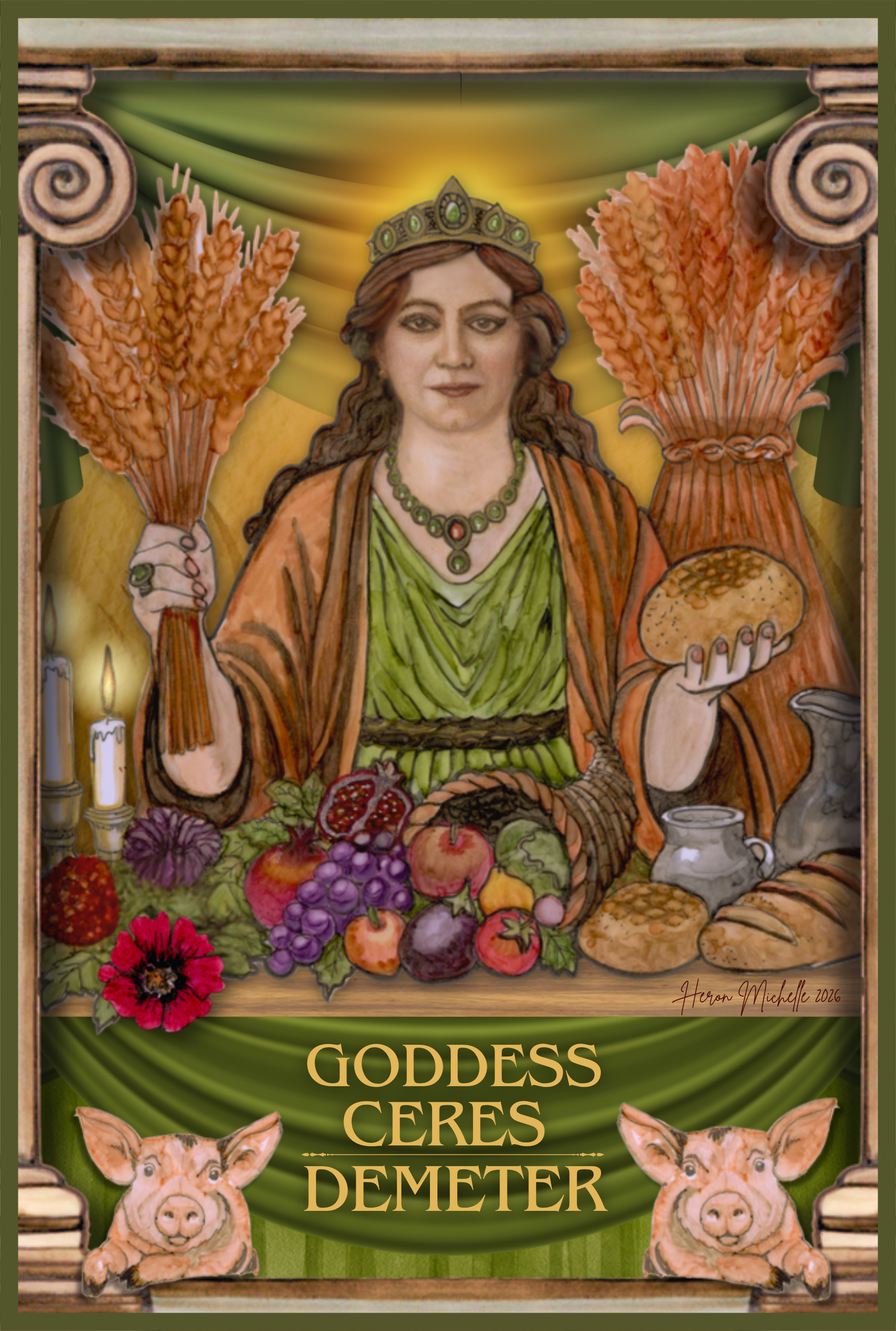 Demeter Ceres Altar Card Front.png