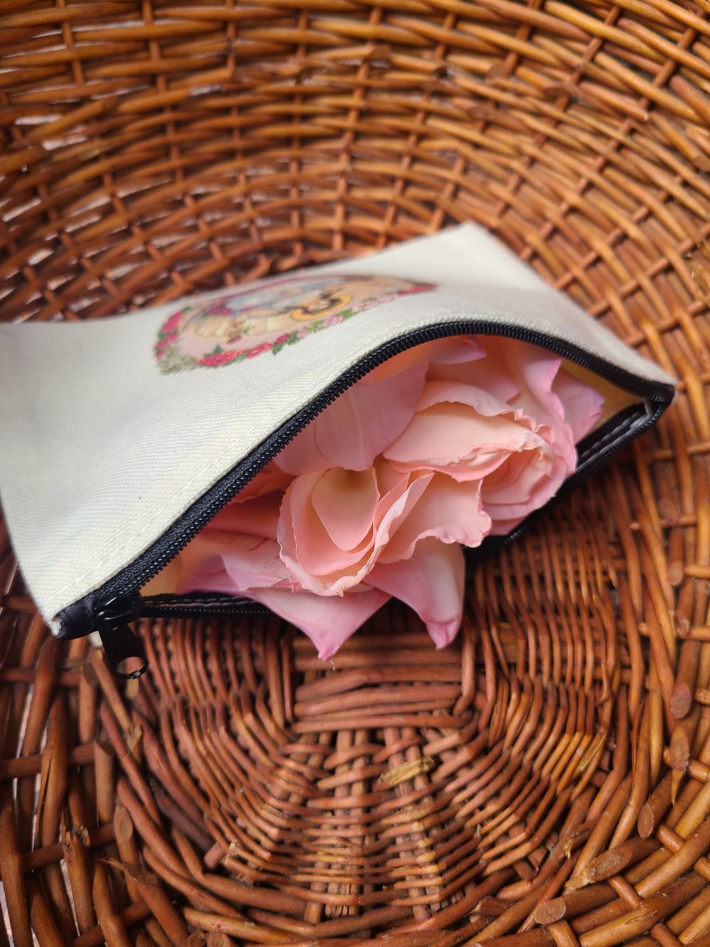 Aphrodite/Venus Canvas Zipper Pouch — The Sojo