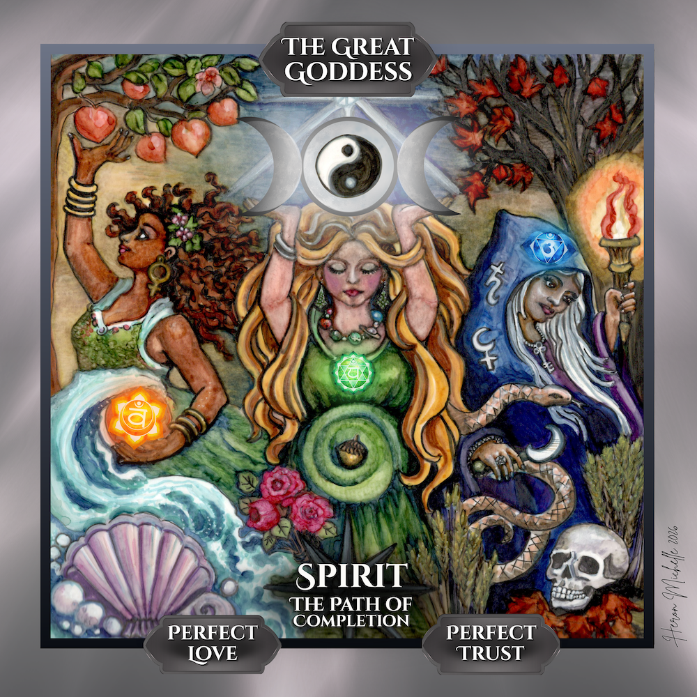 The Great Goddess - Spirit - Path of Complettion - Candle Sticker