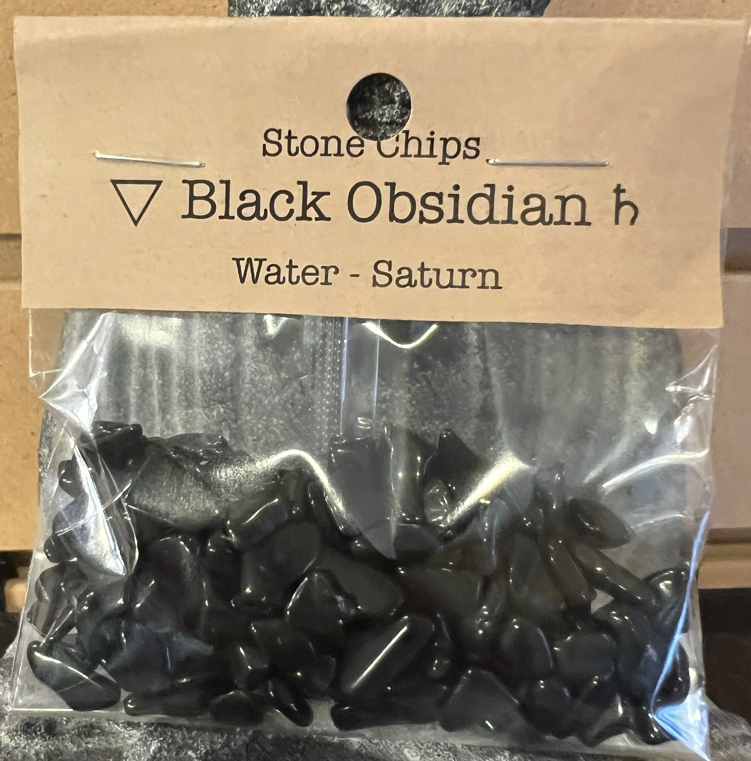 Black Obsidian Stone Chips