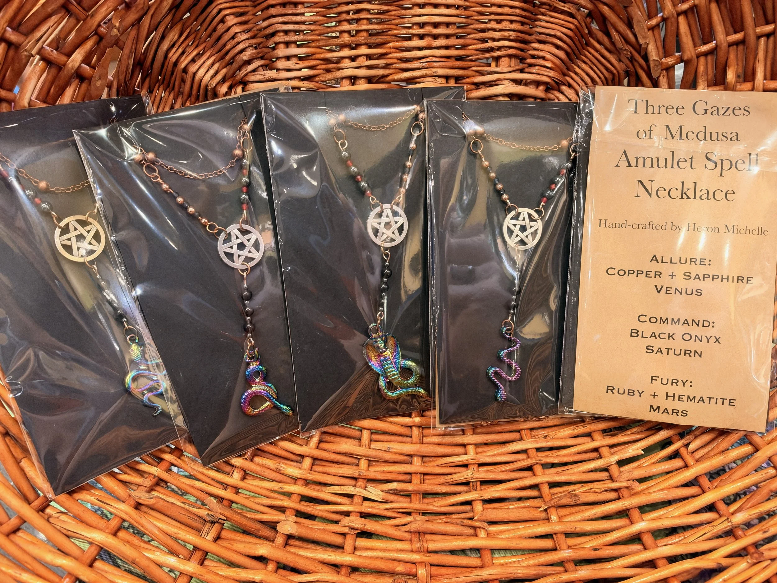 Medusa Amulet Necklace with Back Card.JPG