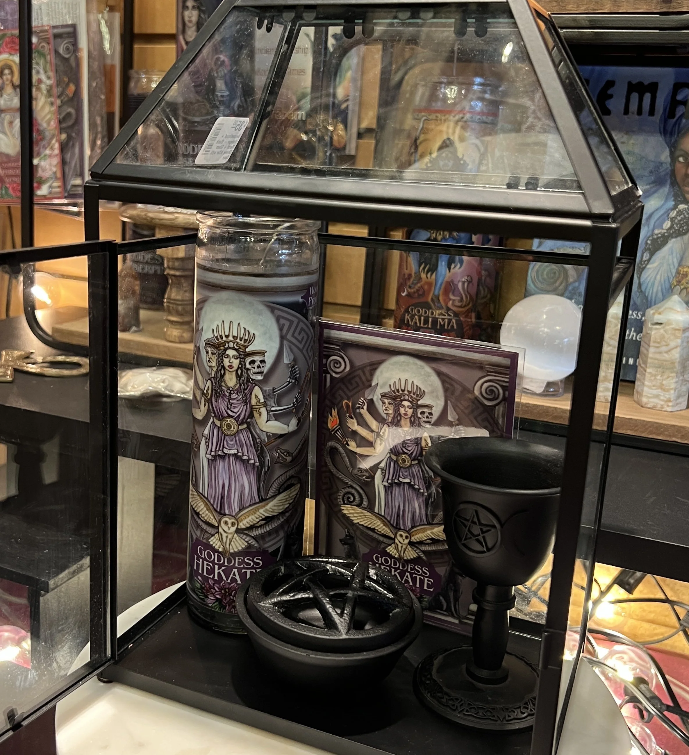 Hekate Triformis Candle Displayed.JPG