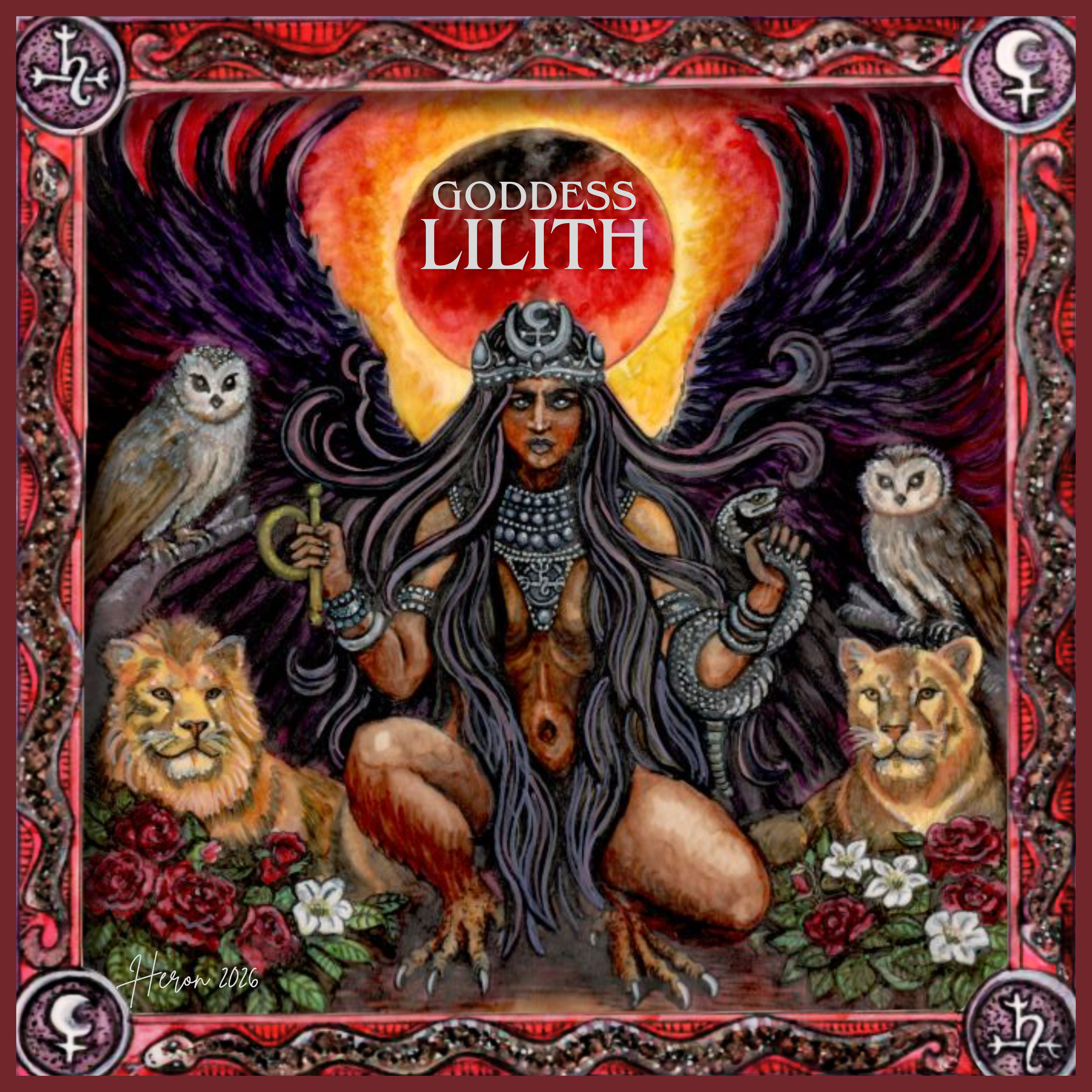Lilith Candle Sticker