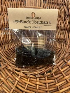 Black Obsidian Stone Chips