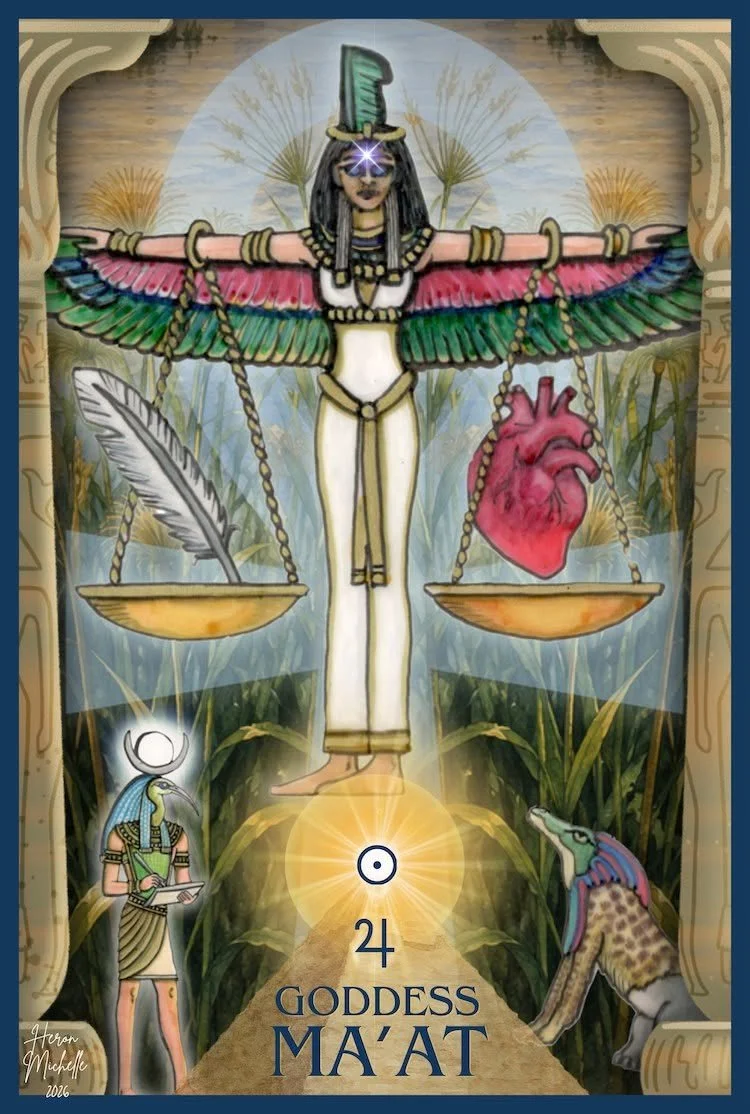 Ma'at Altar Card 4”x6”