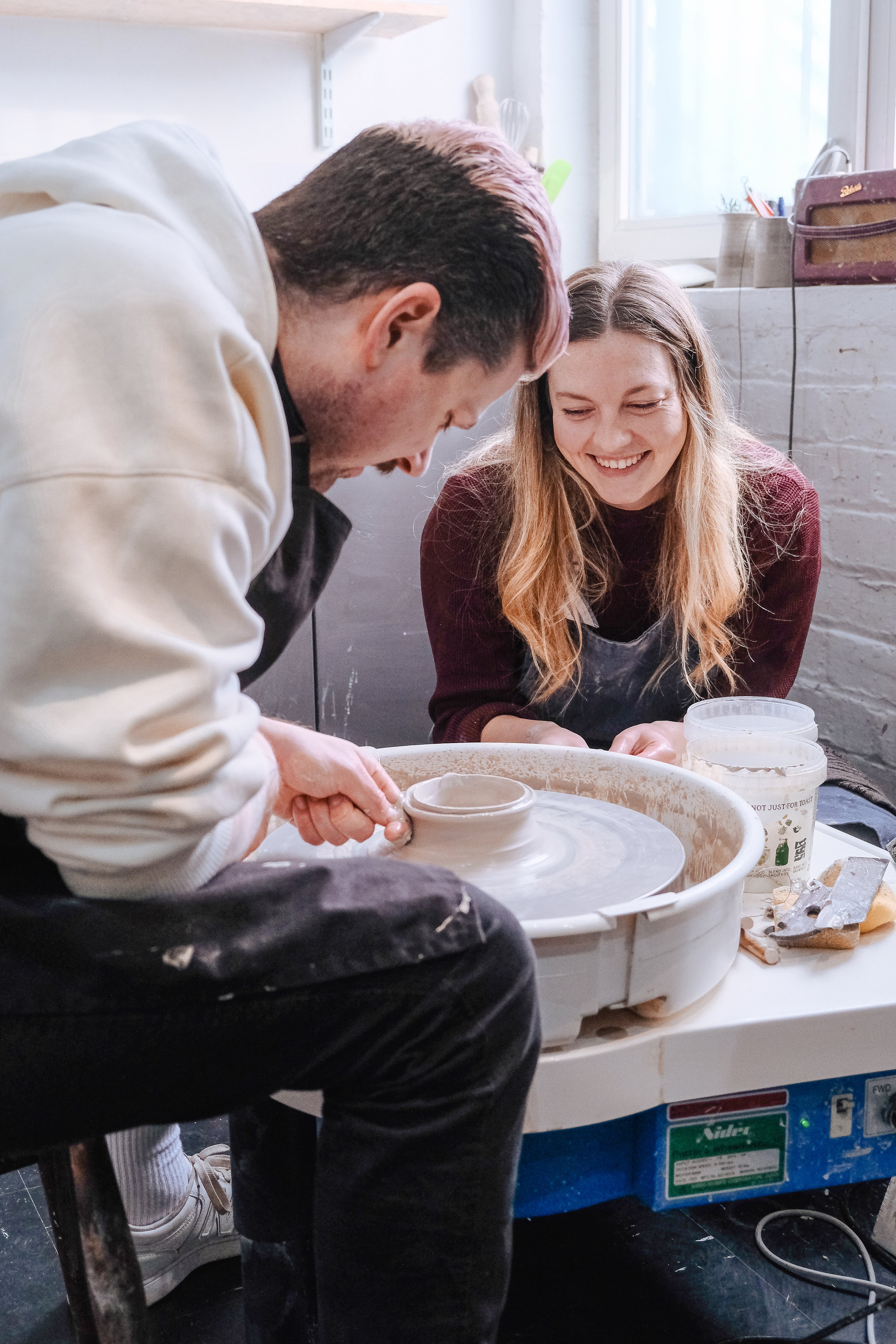 Pottery workshop on the wheel - private pottery class
