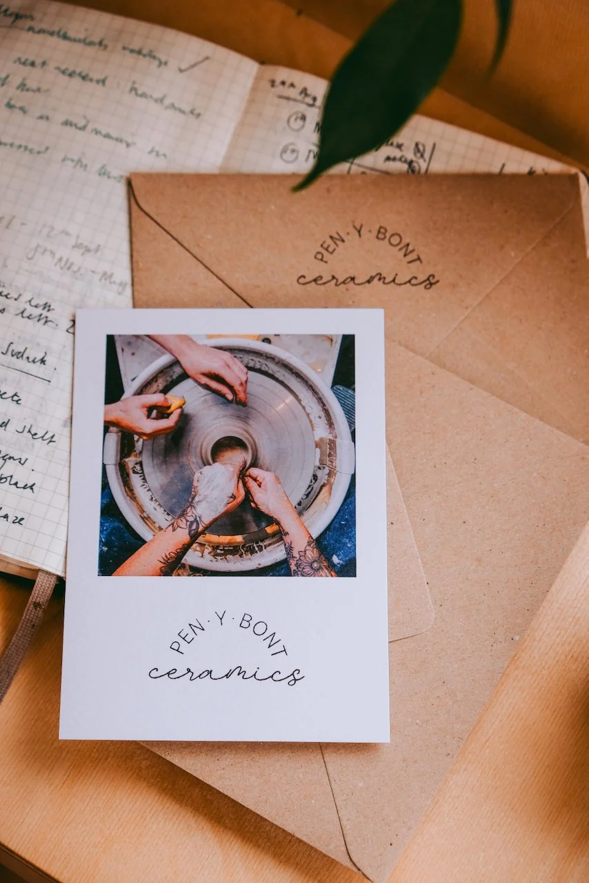 Gift card for a private pottery workshop in a pottery studio in Macclesfield, Cheshire