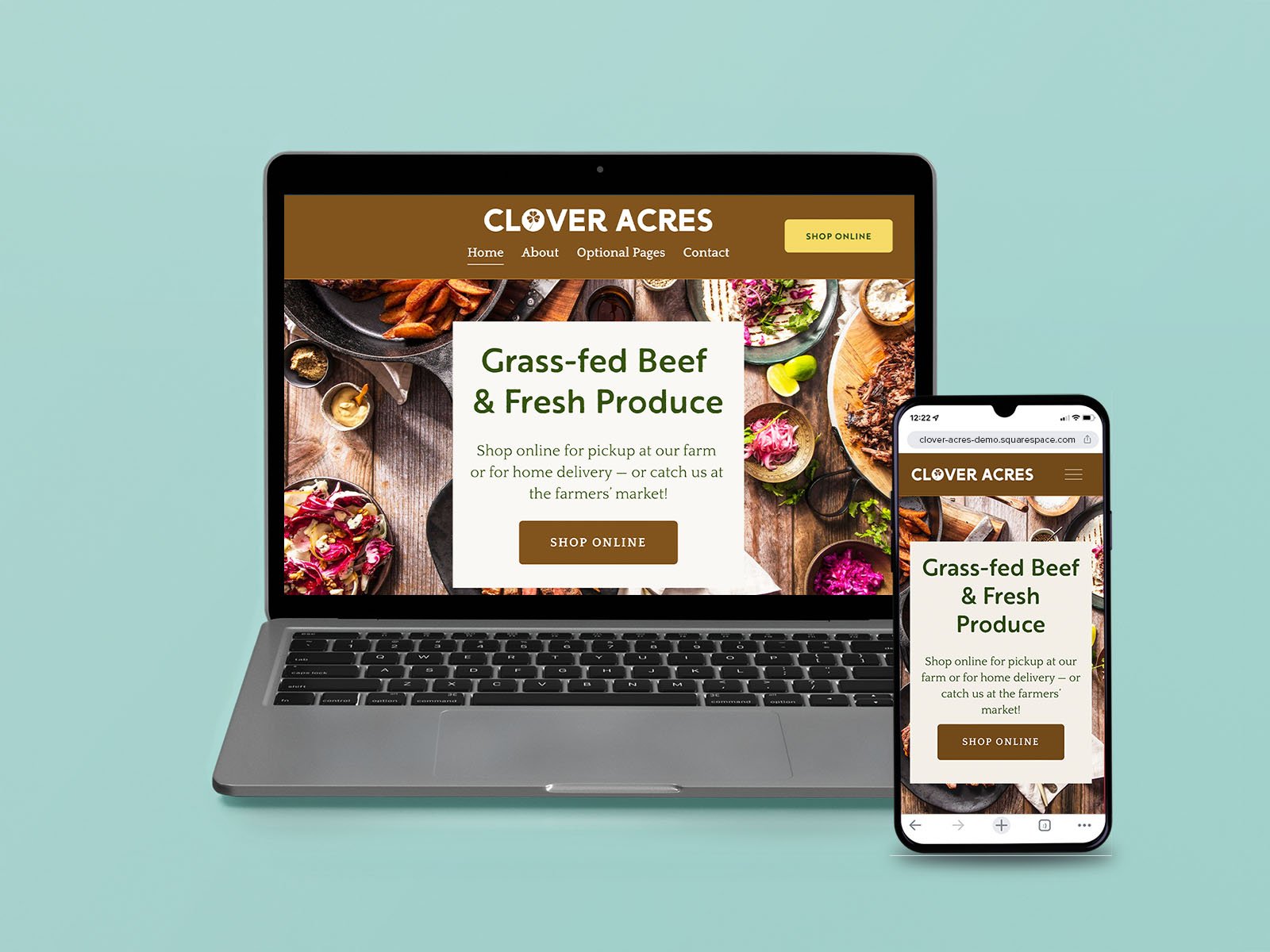 Clover Acres Squarespace Template