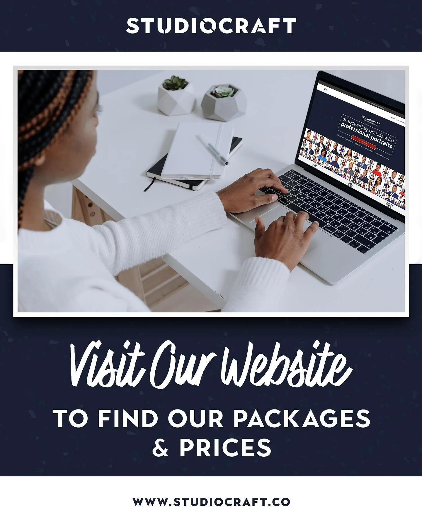 Visit www.studiocraft.co to learn about our packages and make your appointment.⁠