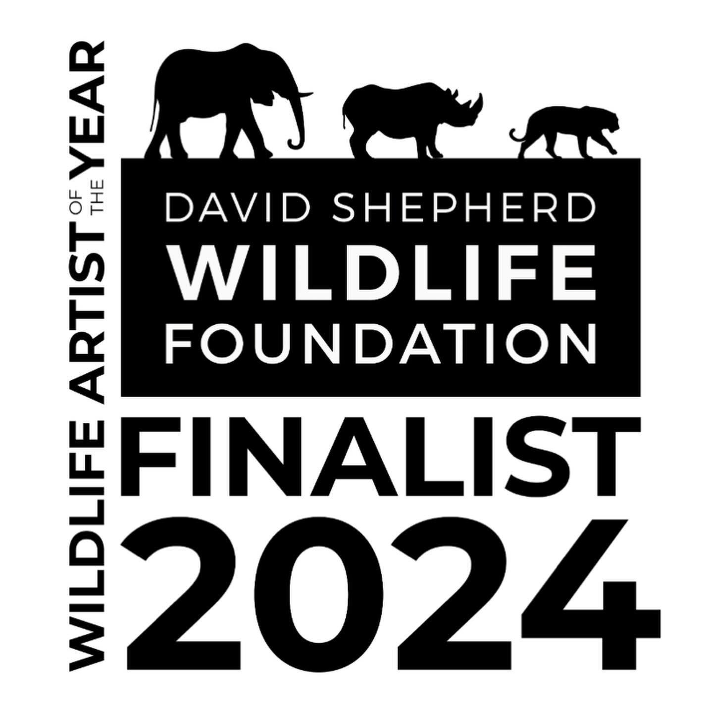 Totally wonderful news yesterday to hear I&rsquo;m a finalist again for the David Shepherd Wildlife Foundation Wildlife Artist of the Year 2024 @dswfwildlifeart.

Yes, you ask ~ is my piece &lsquo;wildlife&rsquo;? Absolutely. 
It&rsquo;s about ecolog