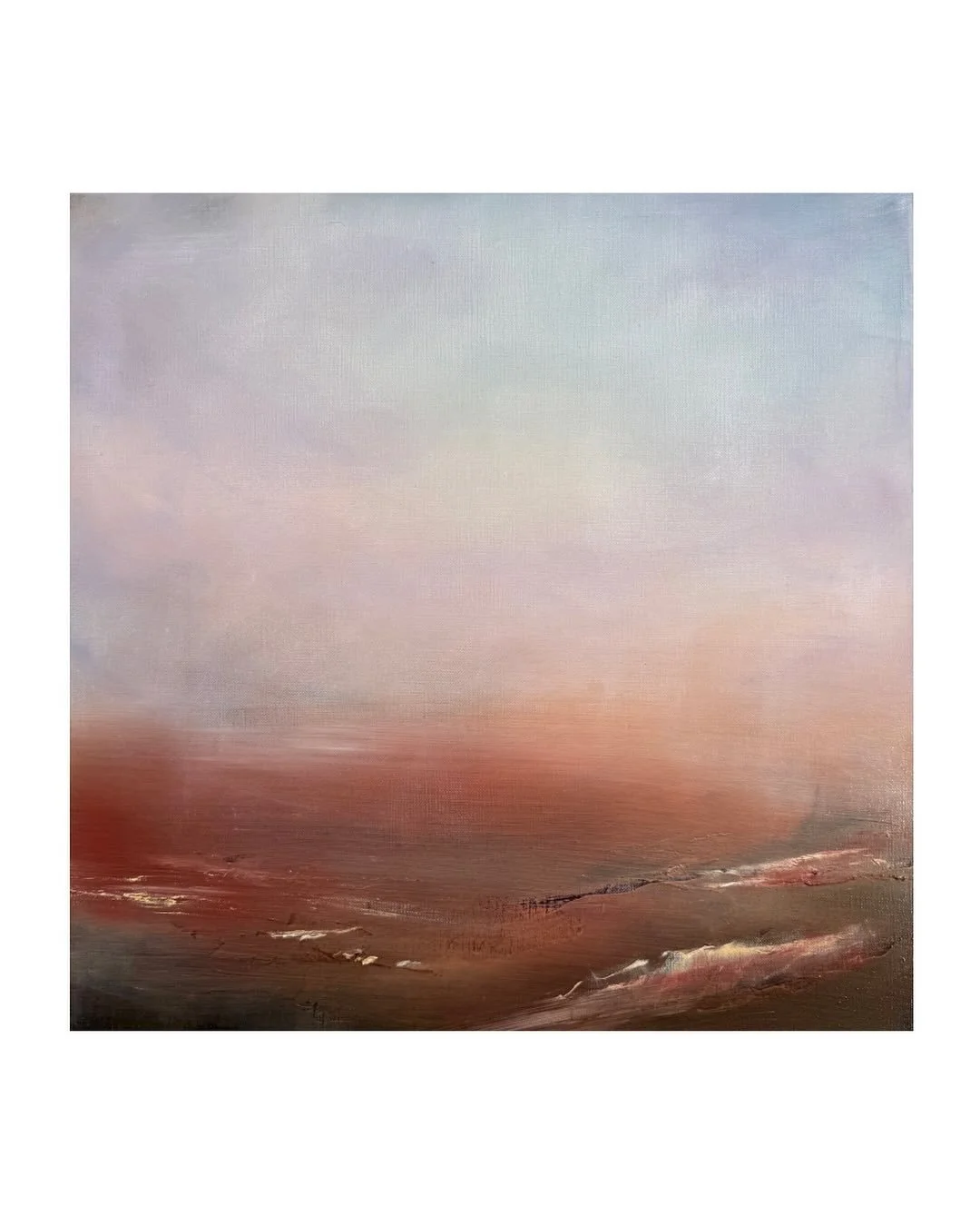 Praying to the drying goddess&rsquo; that this one dries very soon!
Inspired by time in Namibia many years ago &ndash; shifting time and sand-dunes as dusk settles across the landscape &ndash; I&rsquo;m very excited that this is a specially commissio