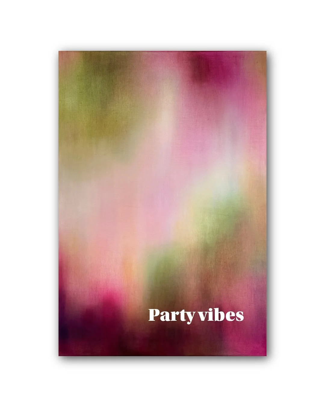 The first, or second (depending how you view them), of this wonderful commission! 
The brief was to portray energy, colour and party vibes &ndash; and I love the pulsing movement across the two pieces; swipe to see together and then the stunning Cent