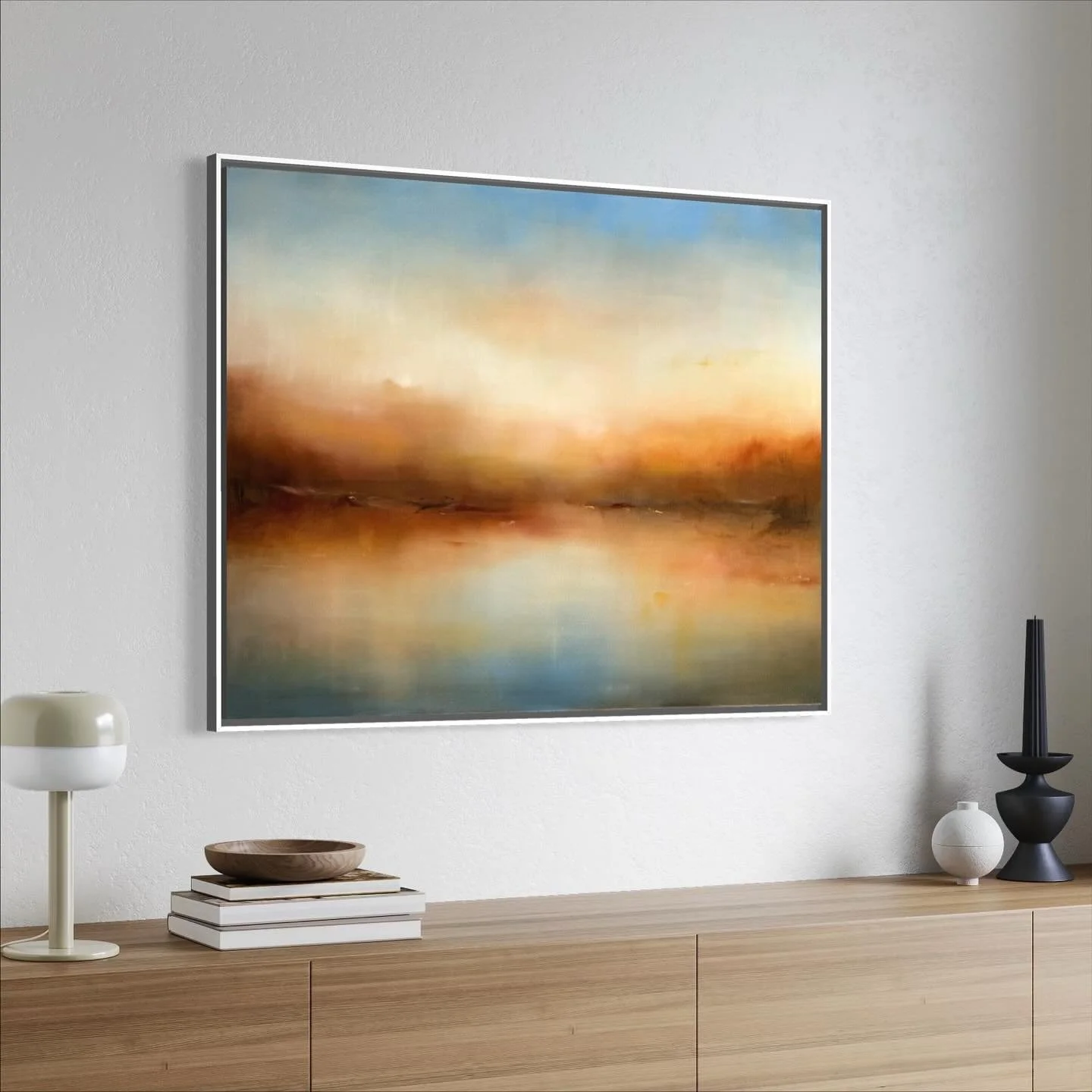 Perhaps one of my favourites pieces yet &lsquo;Between what was and what will be&rsquo; ~ will be coming with me to Manchester Art Fair for her first outing, my third time though!
About liminal space, and feeling like you&rsquo;re suspended between g