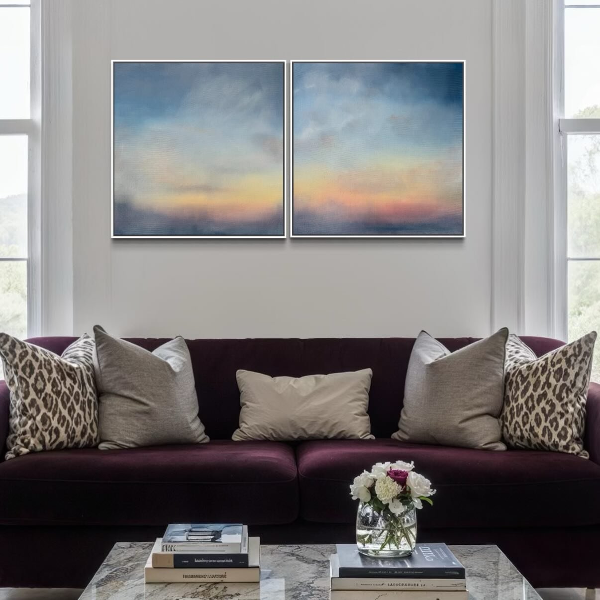 Really happy that my diptych &lsquo;The Day&rsquo;s Embers I &amp; II&rsquo; has found its forever home - and I&rsquo;m so pleased they have been re-homed together! They have had so much attention and love over recent months, so a big thanks to Helen