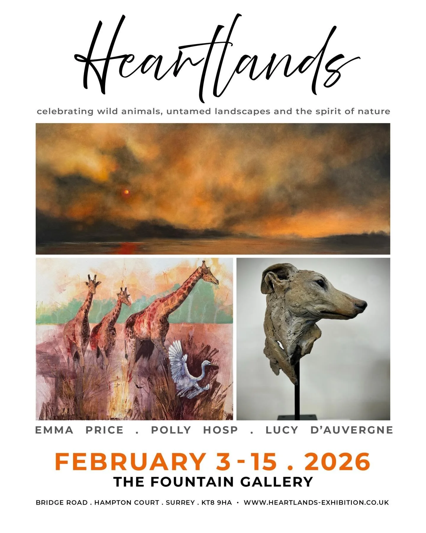 I&rsquo;m really excited that in February Polly Hosp, Lucy d&rsquo;Auvergne  and myself will be showing together at what we feel will be a wonderful exhibition celebrating our amazing world. 

Through printmaking, sculpture, paintings and drawings we
