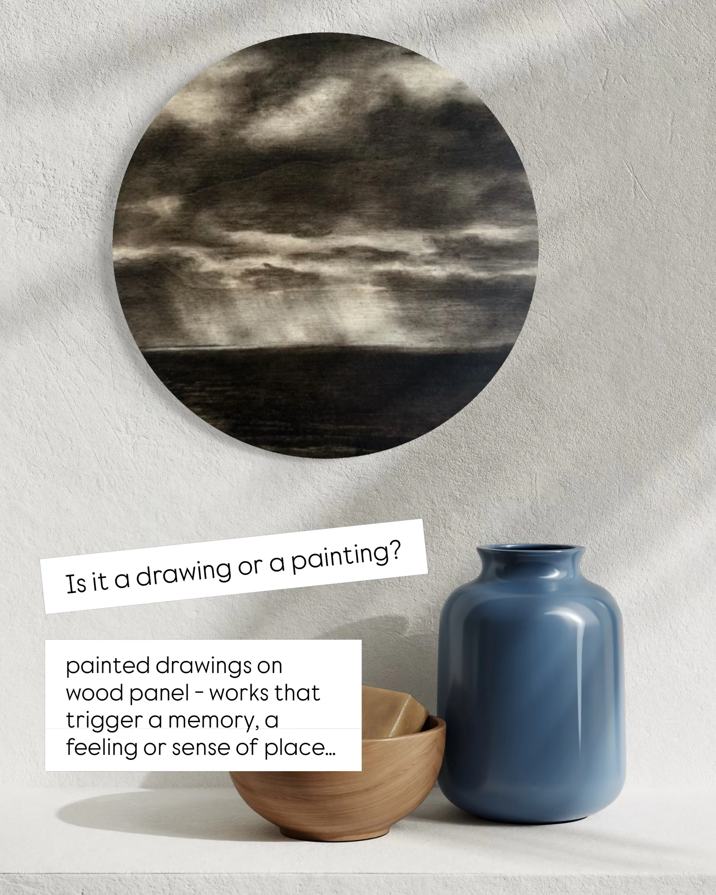 Is it a drawing or a painting?
I&rsquo;ve been asked this a bit recently with these new works on wood panel. How do we define what is a drawing and what is a painting? To me these feel like drawings&hellip; that I paint! I&rsquo;m using charcoal and 