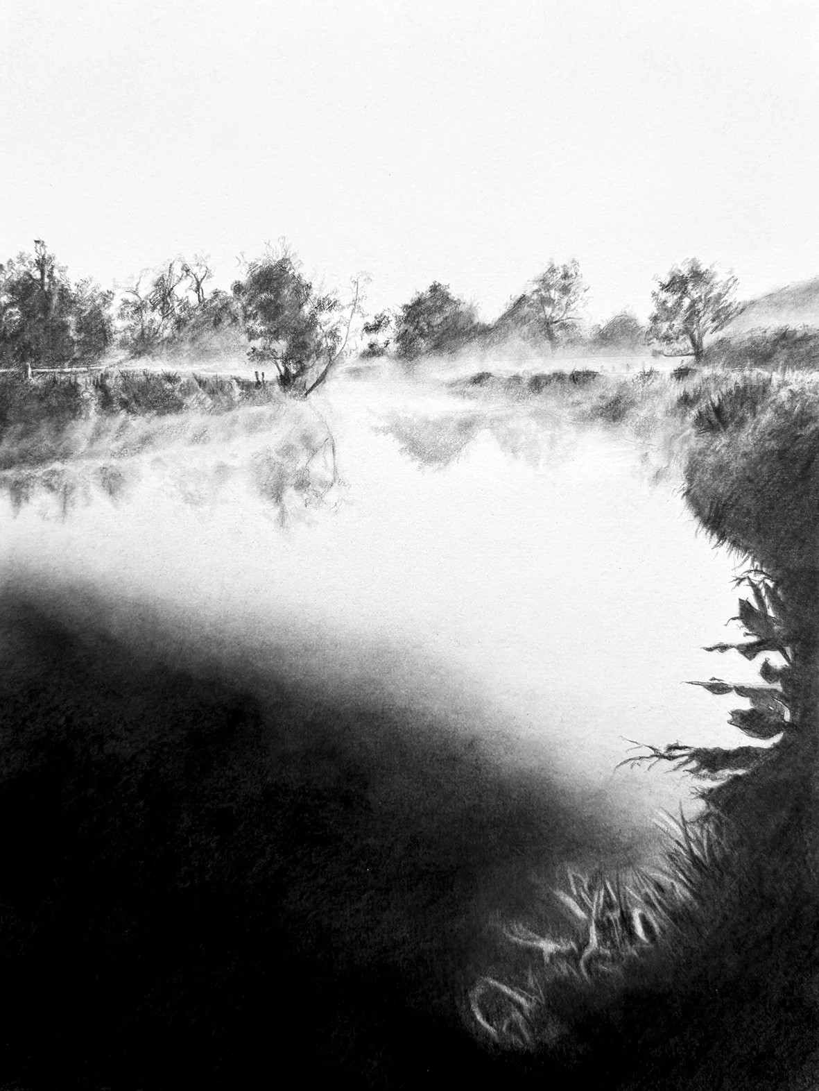 Morning solace. River Wey