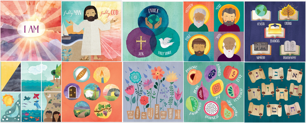 Printable Coloring Pages - First Bible Basics — Catechesis Books