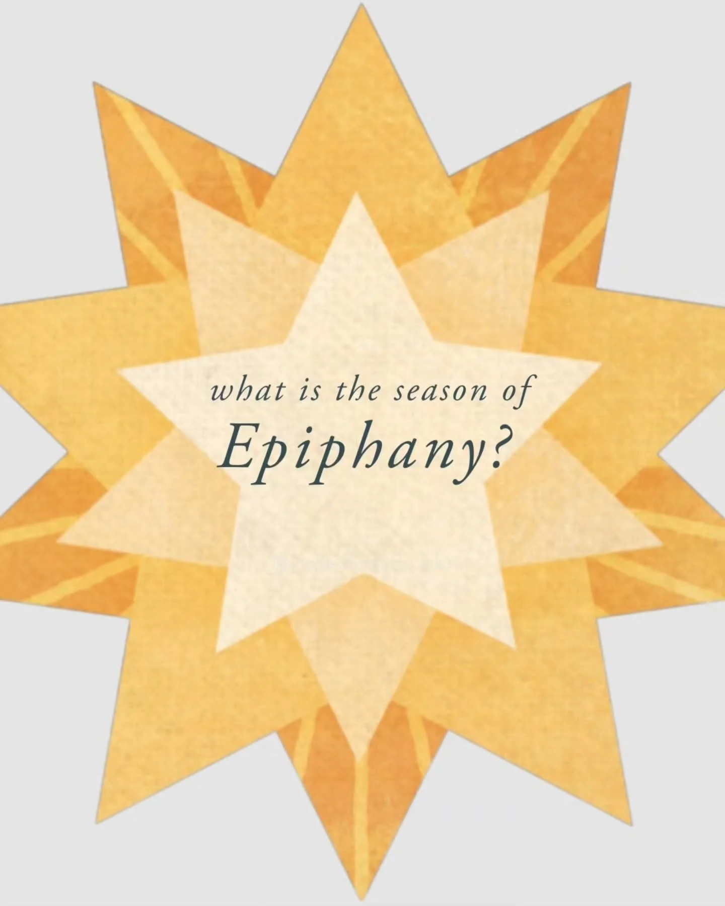 🌟Epiphany is officially underway!🌟 It is a season of proclamation and a time for growing in the knowledge and love of the Lord. 

In some traditions, Epiphany is considered the first part of Ordinary Time - days to walk in faith, enjoying the good 