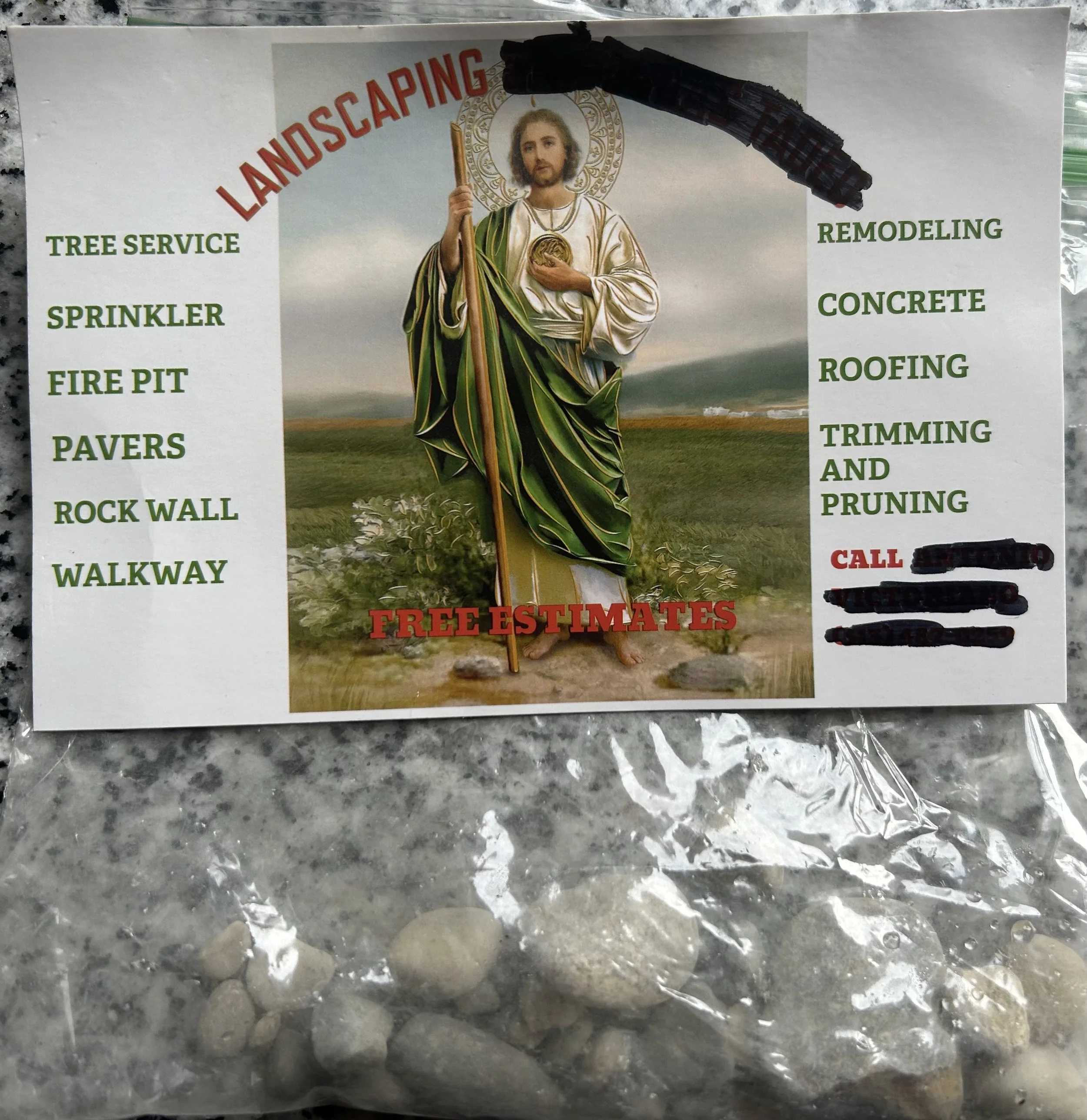Photo of the actual flyer I found in the driveway
