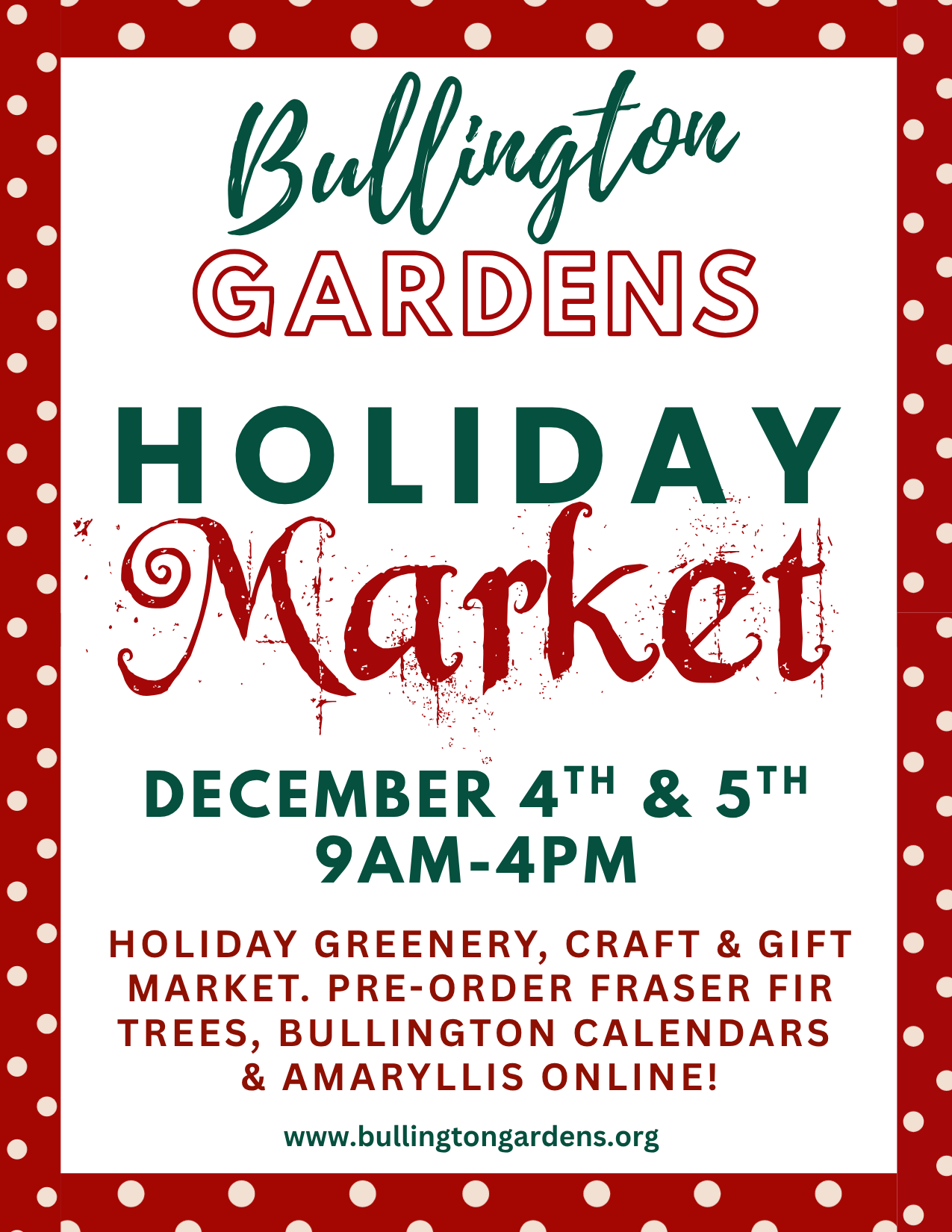 Bullington Gardens Annual Holiday Market