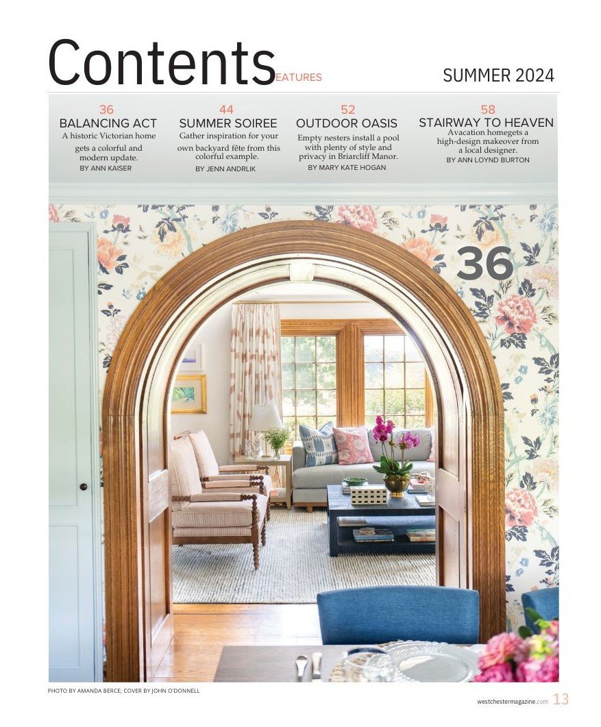 Westchester Home Magazine Summer 2024 PDF table of contents.jpg