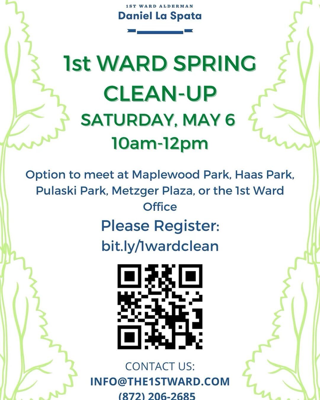 You there! The one with the passion for serving your neighborhood! Yes you! Come join us tomorrow at 10:00 am to clean up the 1st ward! Details in the post :)
