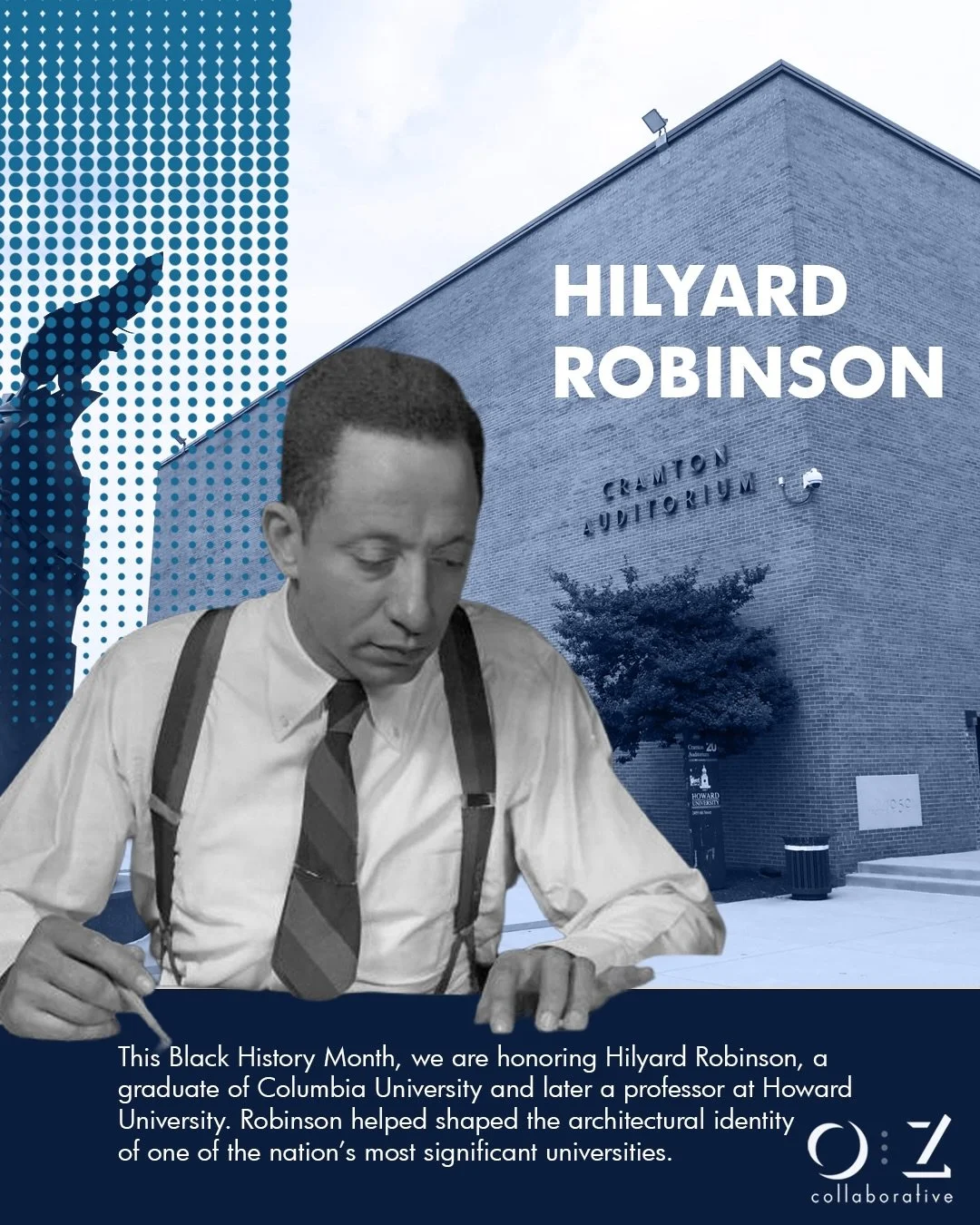 Some buildings hold more than brick and mortar. They hold history.

Hilyard Robinson helped shape the physical and cultural foundation of Howard University @howard1867 a time when Black architects were rarely given the opportunity to design at scale.