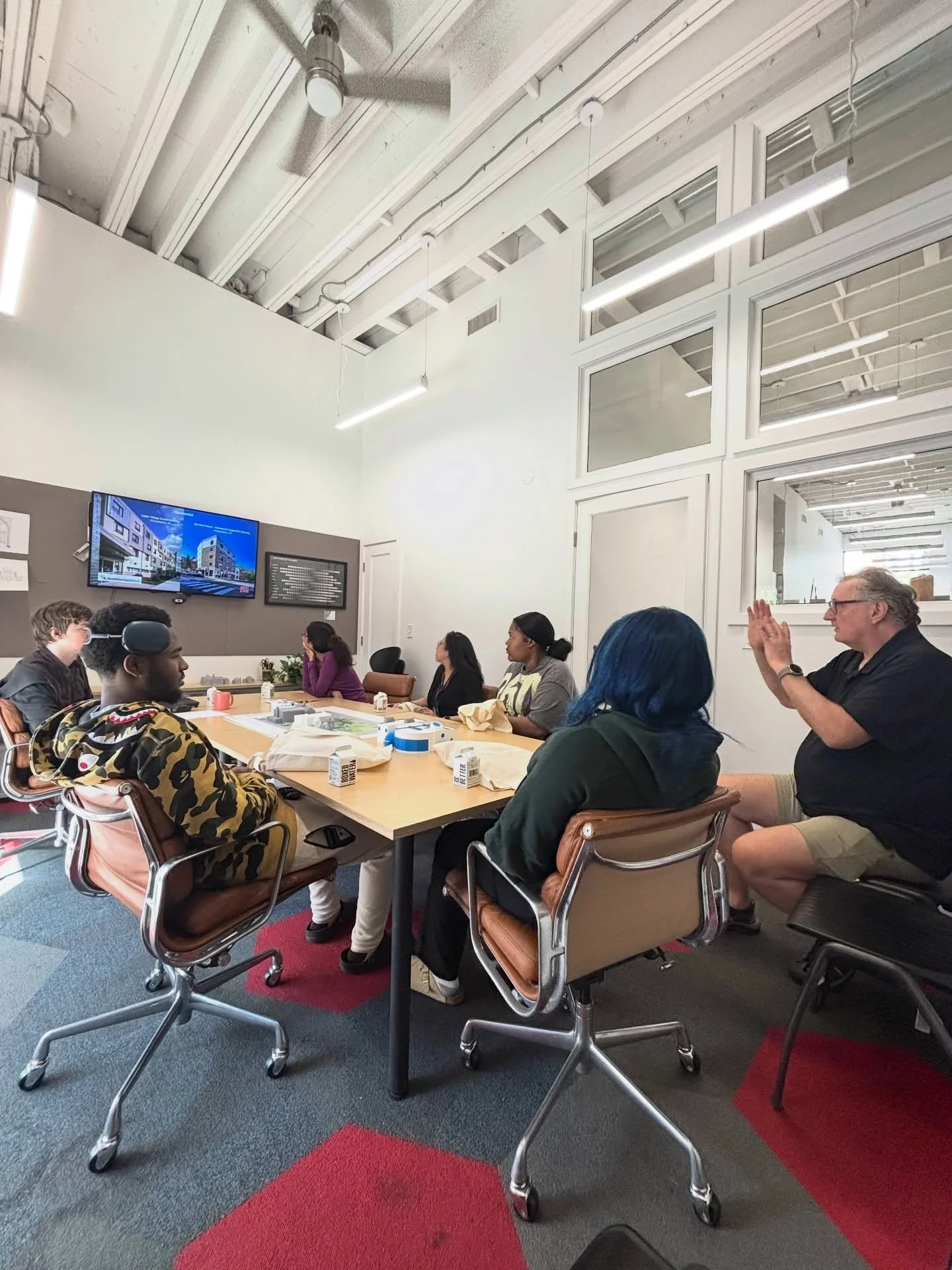 We were honored to open our doors to students from West Philadelphia High School this morning for ArchWeek, hosted by @designphilly 

Students got an up-close look at our project in collaboration with Jones &amp; Jones for Dickinson College, The Jim 
