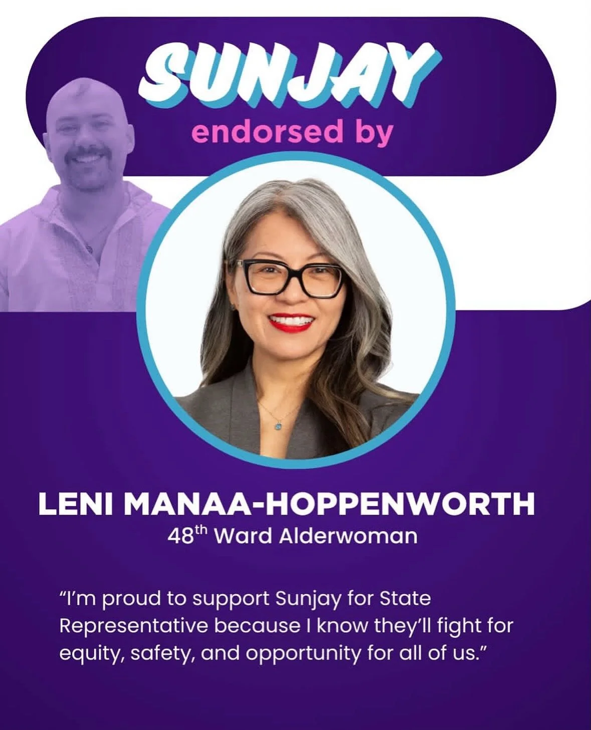 Leni Endorses Sunjay Kumar for State Rep