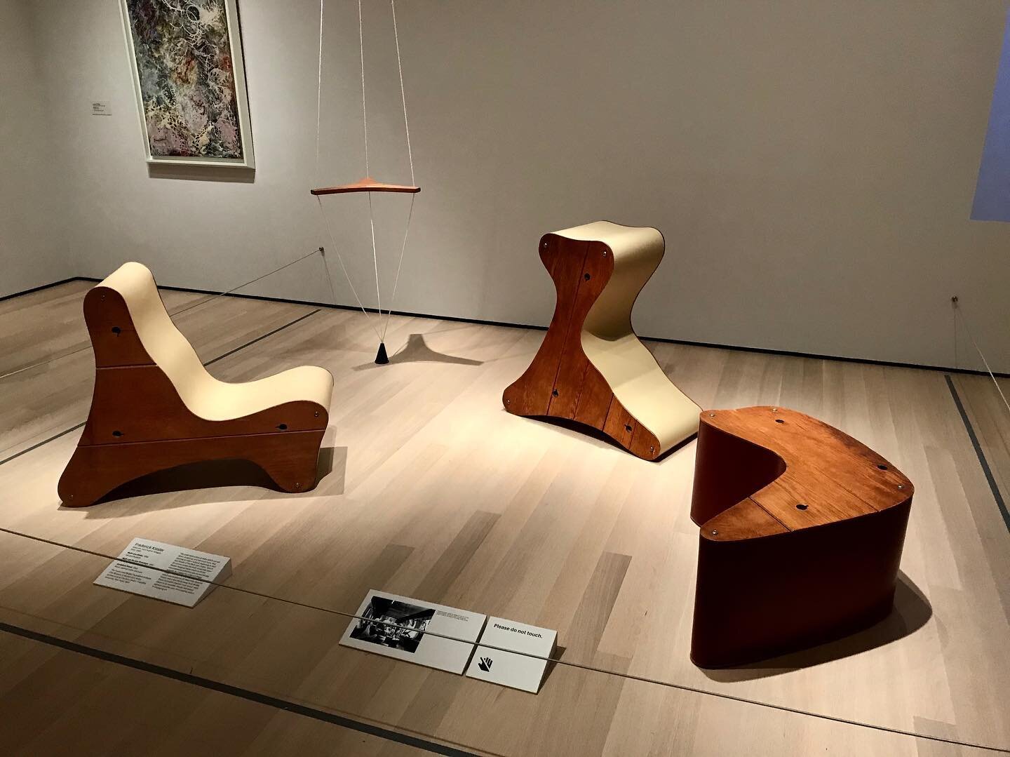 Multi-use Chairs by Frederick Kiesler at the MOMA