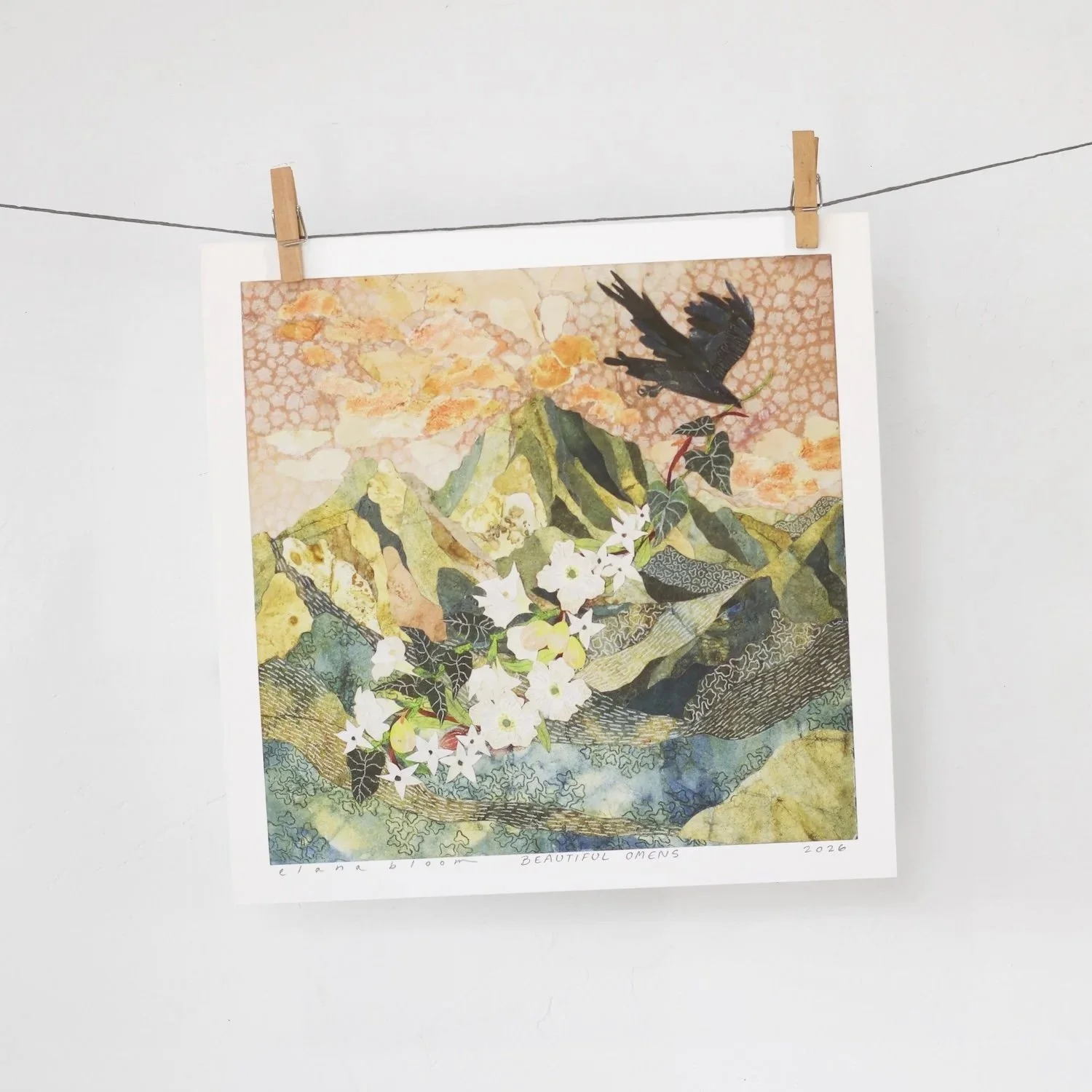 Beautiful Omens | 8 x 8" Archival Print