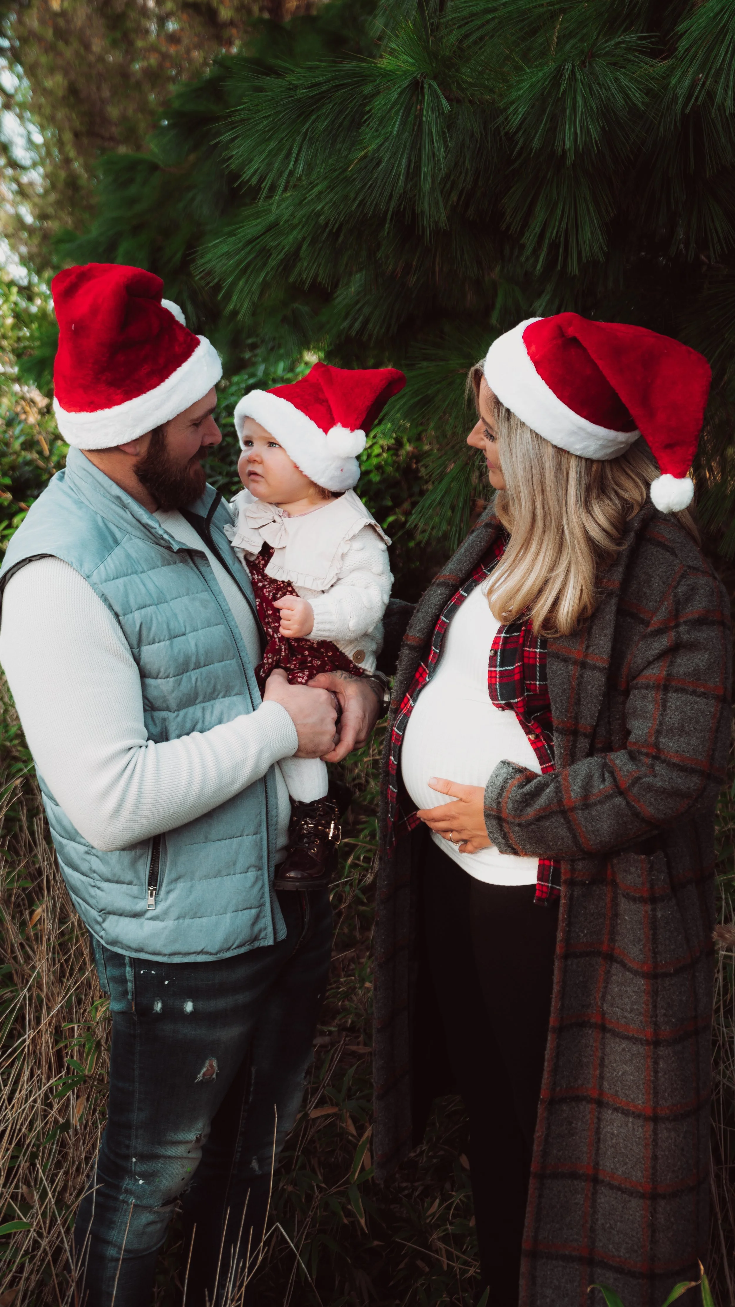Christmas family outdoor photoshoot, beautiful and happy, Staunton park, Hampshire, West Sussex