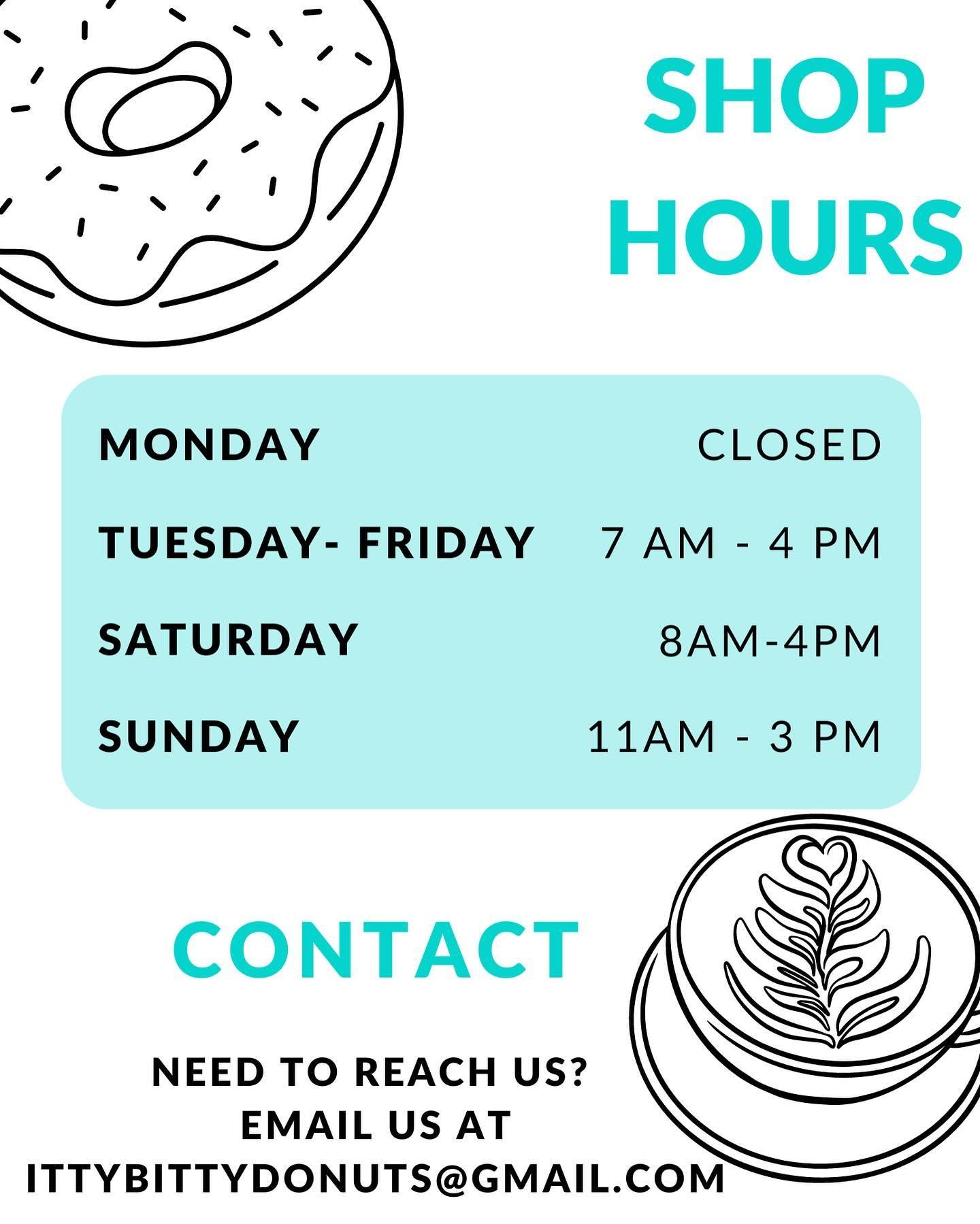 Excited to see everyone tomorrow! Happy to announce Sunday&rsquo;s will be sticking around ☕️🍩🩵

#donuts #coffee #coffeetime #minidonuts #murfreesboro #coffeelover #donutshop #shoplocal #shopsmall #localbusiness #nolensvilletn #nashville #womeninbu