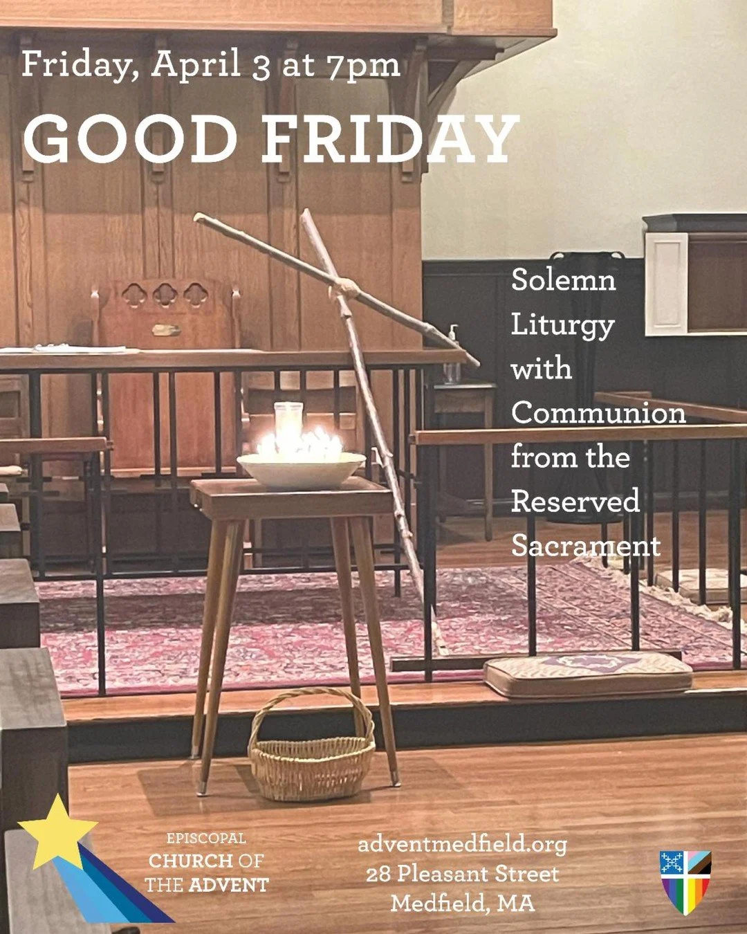 You are welcomed and engaged to join us tonight for our Good Friday Liturgy at 7pm. Let us walk with Jesus to the cross before we join in the celebration of the Resurrection.