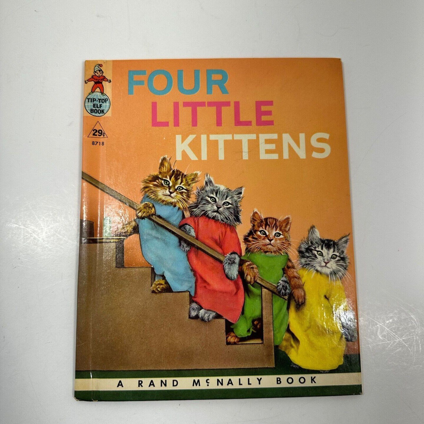 Vintage FOUR LITTLE KITTENS 1957 Book 8718 A Rand McNally Tip Top Elf Book
$19.99

Good condition MCM kids book. Some writing on cover and first couple pages. Overall very good.

#ebayseller 
#mercariseller 
#childrensbooks 
#vintagekidsbooks 
#vinta