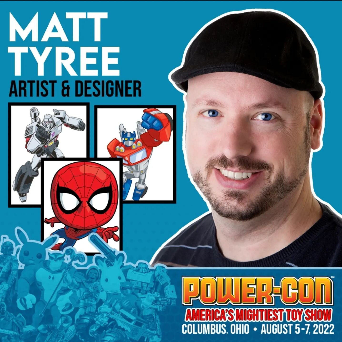 #repost @thepowercon 
Matt Tyree is attending Power-Con 2022!

Matt has lent his talent to the toy and collectible world for over twenty years. From concepts to packaging, coloring books to comic books, lunchboxes to apparel, during that time his art