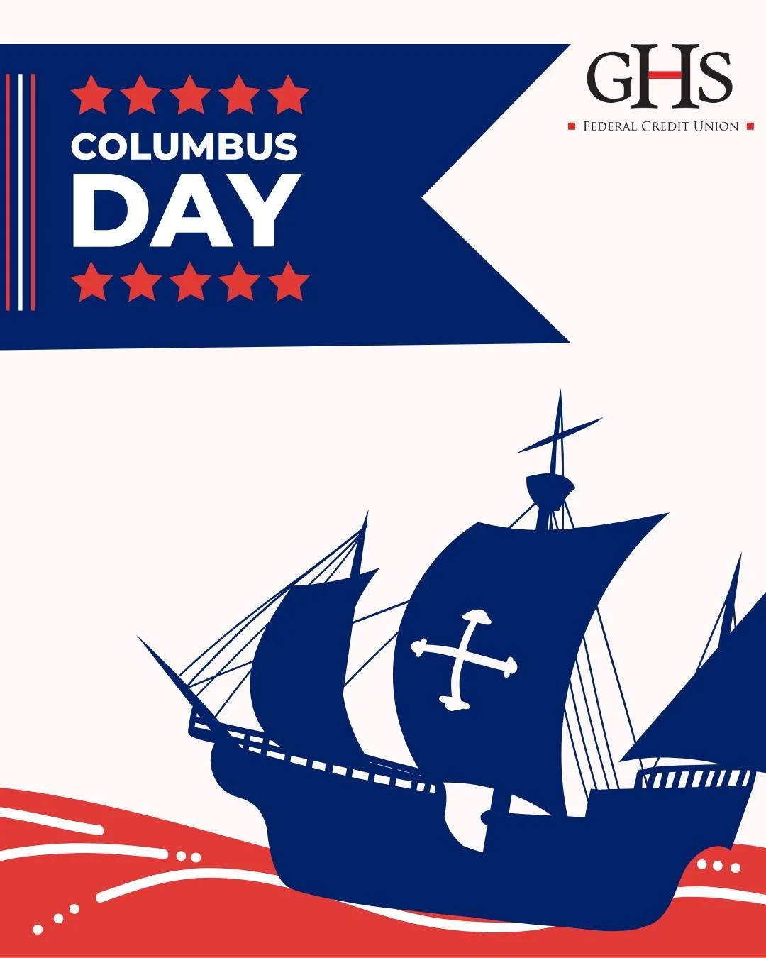 All GHS branches are closed today in observance of Columbus Day.
Need to make a transfer or check your balance? You can do it anytime with online or mobile banking!
We&rsquo;ll be back to normal hours tomorrow