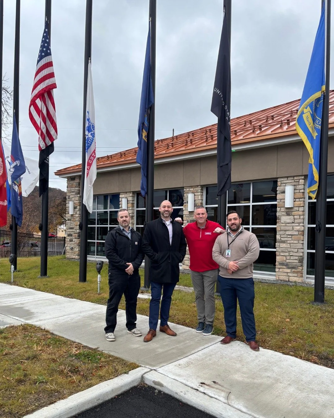 Today we had the privilege of visiting the new Broome County Veterans Resource Center and seeing the incredible work being done to support our local heroes. 

Matt from Soldier On gave us a tour of the new permanent veterans housing facility, where w