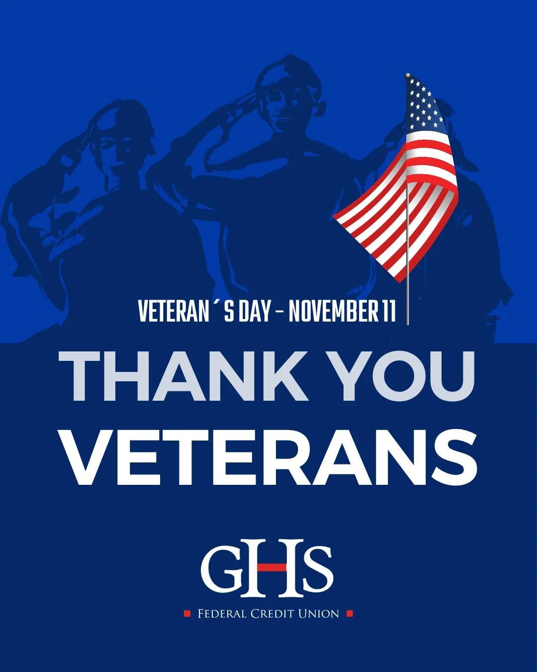Today, we pause to honor the courage, dedication, and sacrifice of the men and women who have served our country. Thank you for your service. 

All GHS branches are closed today in observance of Veterans Day and will reopen tomorrow, Wednesday, Novem