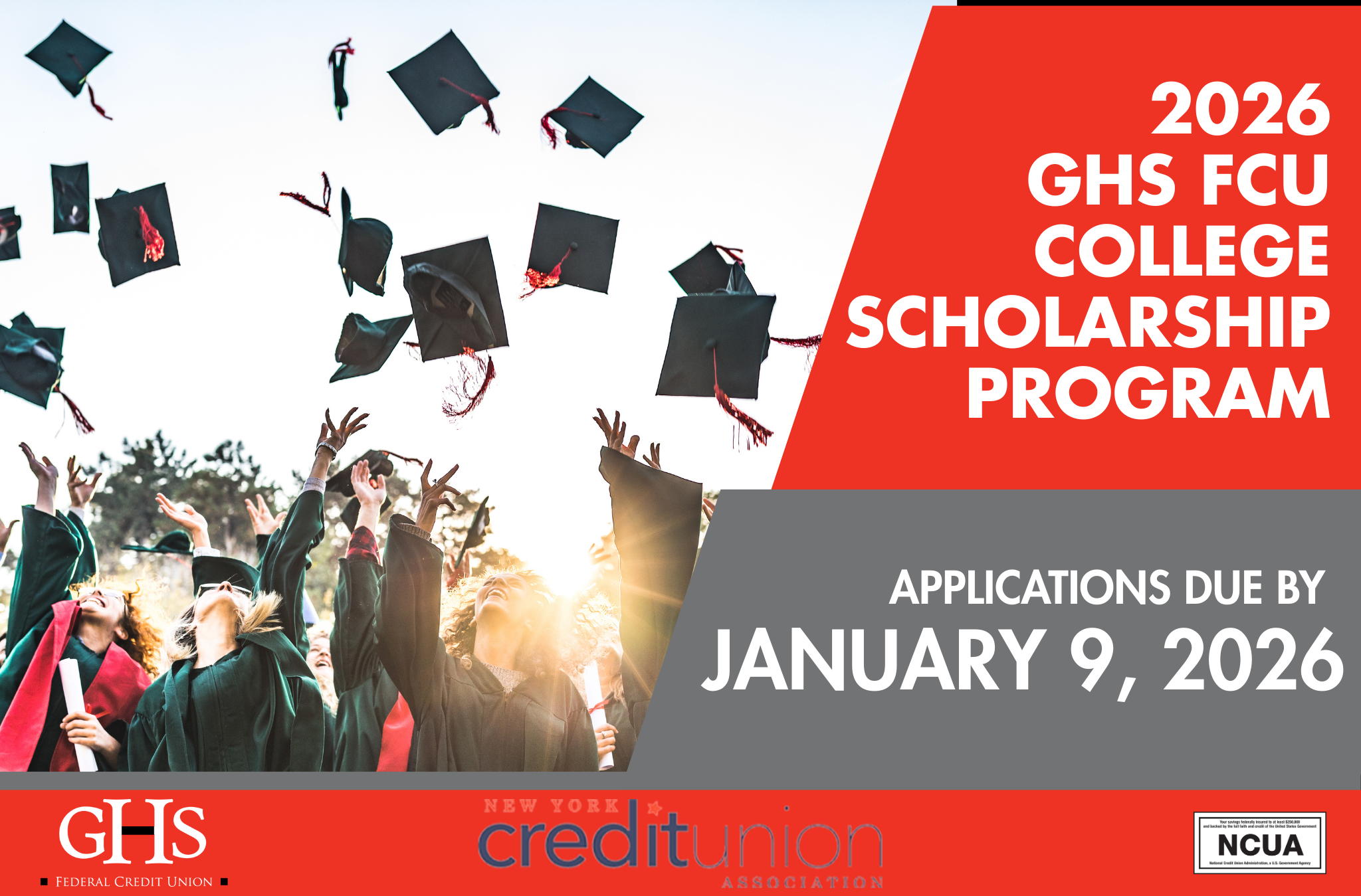 GHSFCU Partners with the NYCUA again for the 2026 College Scholarship Program