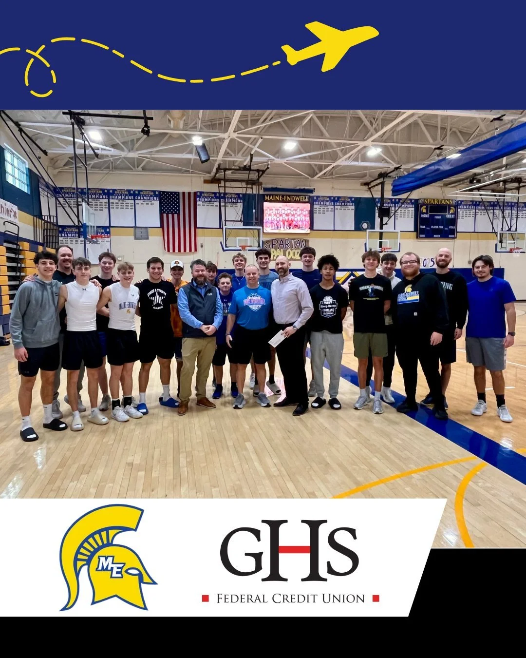 When the Maine-Endwell Basketball team heads to Alaska to compete, the focus should be on the game, not the cost of meals along the way.

We were proud to donate $1,000 to help cover their team dinners so they can focus on representing our community 