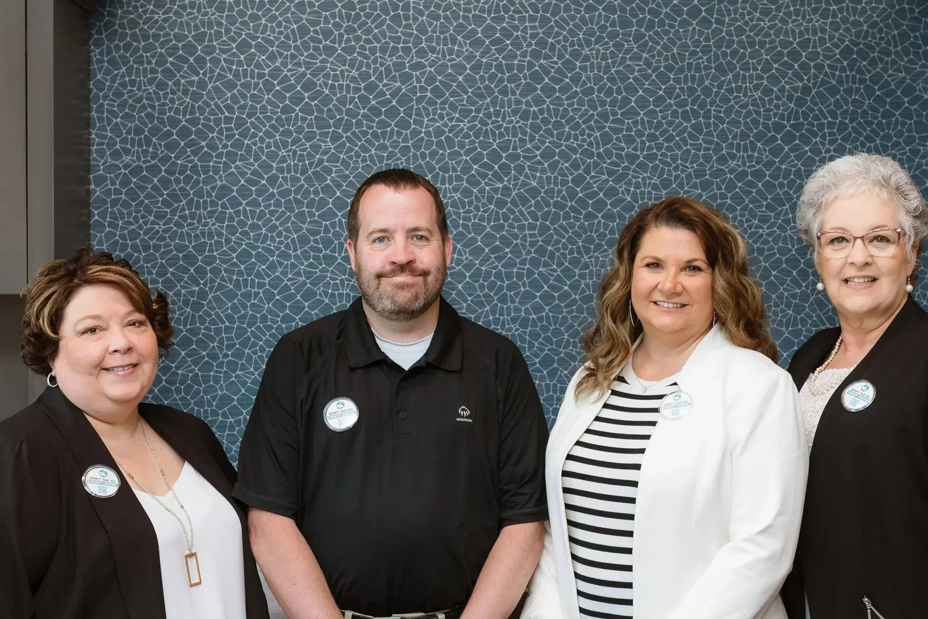 Happy group of volunteers